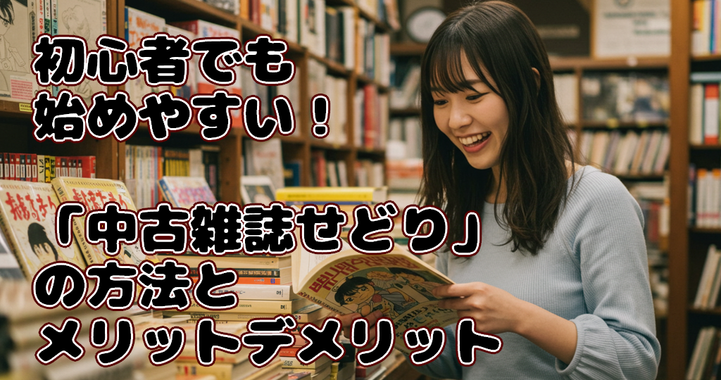 【雑誌転売実践】中古雑誌せどりのメリットとデメリットについて経験談からお話しします。
